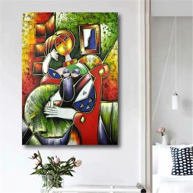 Hand Painted Oil Paintings Hand Painted Wall Art Abstract Modern Figure Picasso Girl Lady Nude Living Room Hallway Luxurious Decorative Painting (style: 01, size: 50X70cm)