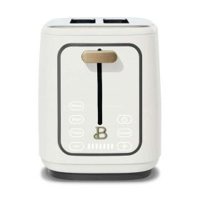 2-Slice Toaster with Touch-Activated Display, White Icing by Drew Barrymore (Color: White)